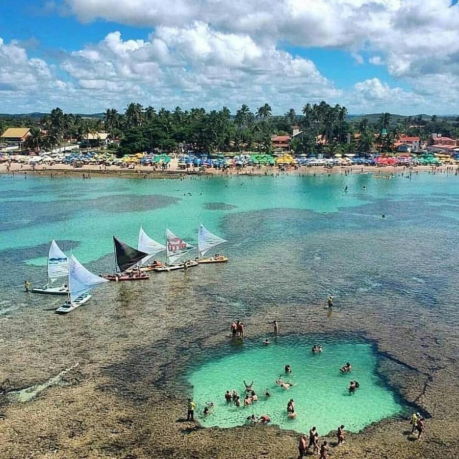 Flat bem localizado, confortável e a 150 metros do mar Porto de Galinhas Exterior foto